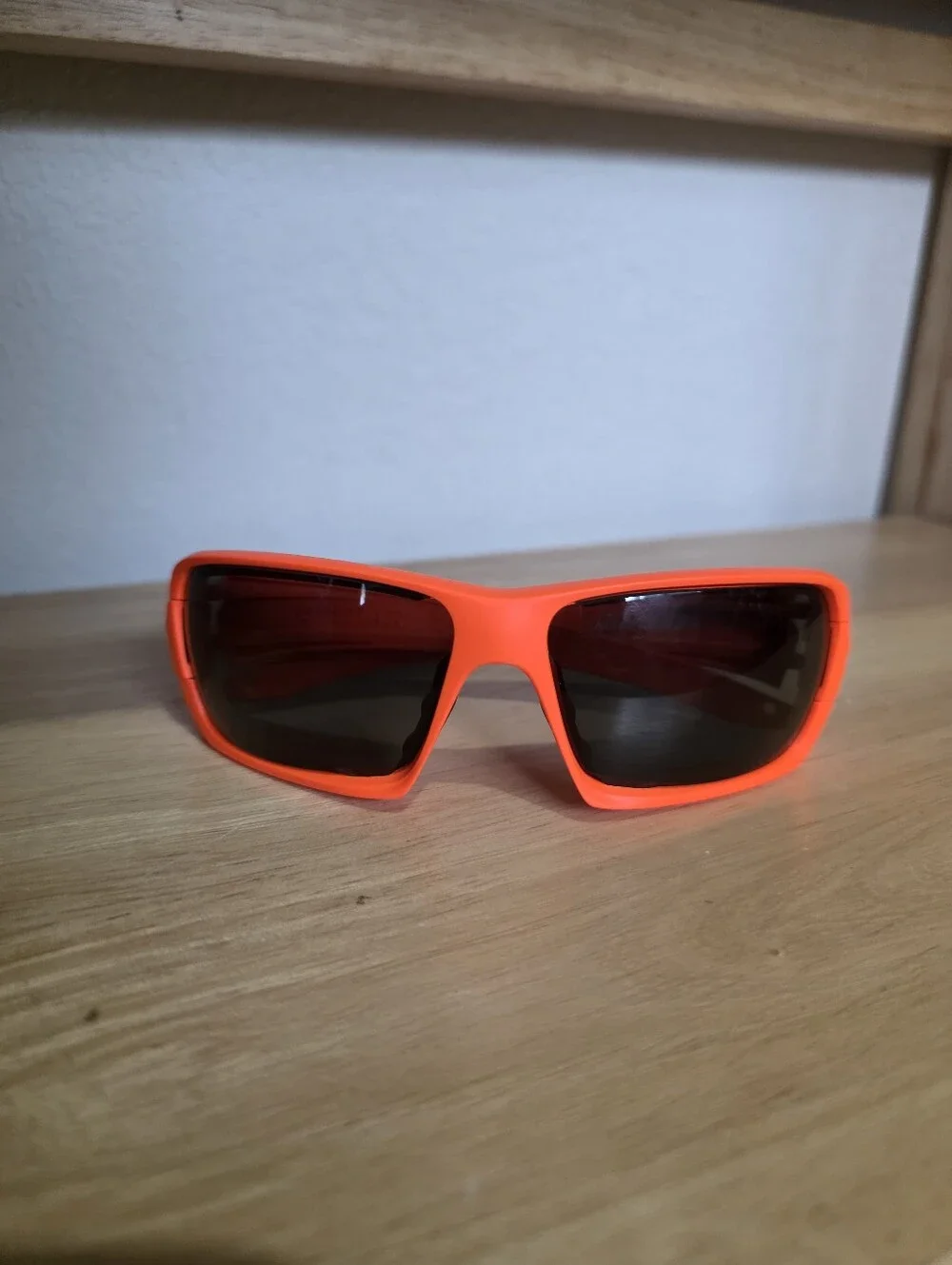 ESS Rollbar Ballistic Sunglasses Hi-Vis Orange Frame Safety Glasses With Case